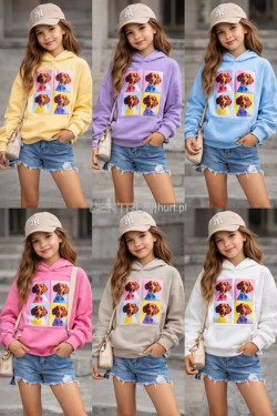 Bluza dziewczęca KOLORY DO WYBORU (4-14) H10A60