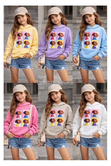 Bluza dziewczęca KOLORY DO WYBORU (4-14) H10A