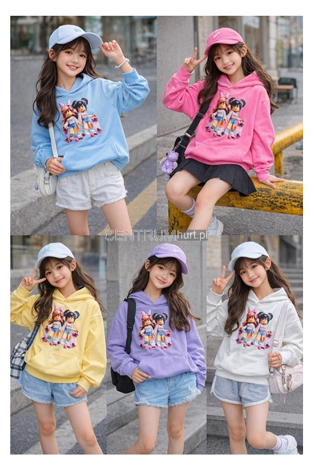 Bluza dziewczęca KOLORY DO WYBORU (4-14) H10A