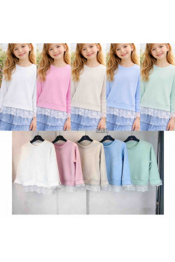 Bluza dziewczęca KOLORY DO WYBORU (4-14) H10A66