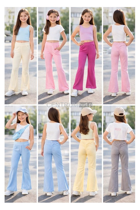 Spodnie dziewczęce KOLORY DO WYBORU (4-14) H10A