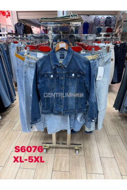 Kurtka jeansowa damska (XL-5XL) S6076