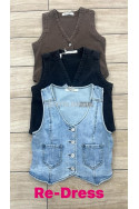 Kamizelka jeansowa damska (XS-XL) 1