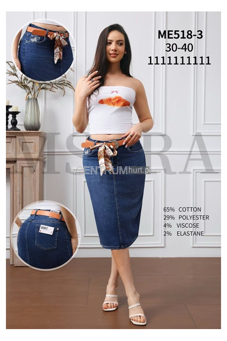 Spódnica jeansowa damska (XS-XL) 1