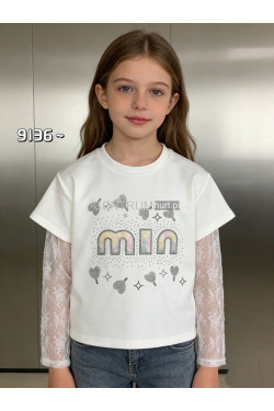 Bluzka dziewczęca (4-14) 9136