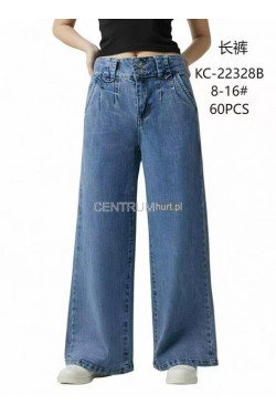Jeansy dziewczęce (8-16) KC-22328B