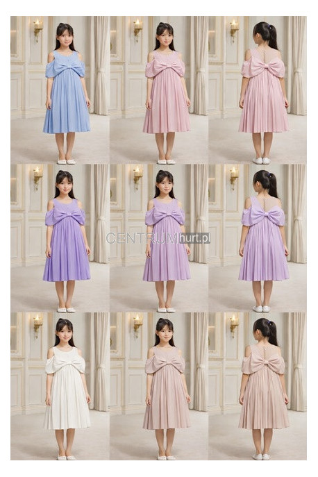 Sukienki dziewczęce (4-14) H10A