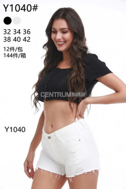 Szorty jeansowe damskie (42-52) Y1040