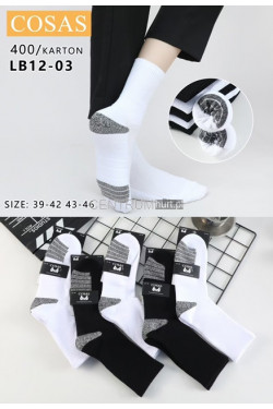 Skarpety męskie (39-46) LB12-03PÓŁ FROTTA