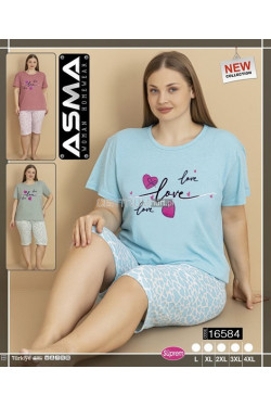Piżama damska Turecka (L-4XL) 16584