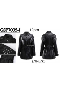 Kurtka skórzana damska (S-XL) 7035-1