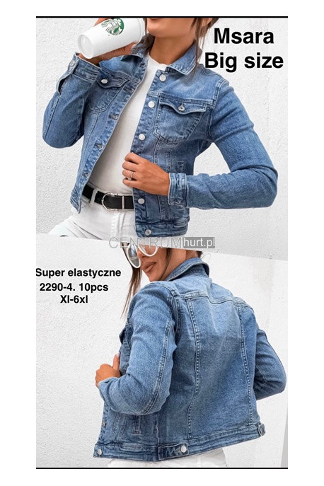 Kurtka jeansowa damska (XL-6XL) 1