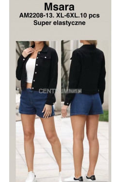 Kurtka jeansowa damska (XL-6XL) AM2208-13