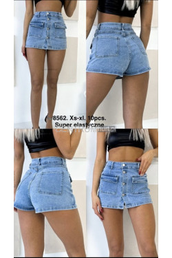 Spódnica -spodenki jeansowe damskie (XS-XL) 8562