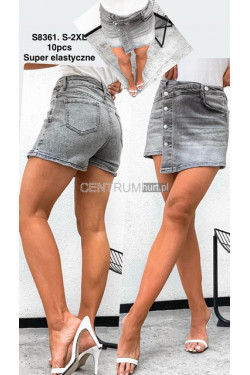 Spódnica -spodenki jeansowe damskie (S-2XL) S8361