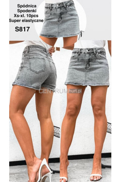 Spódnica -spodenki jeansowe damskie (XS-XL) S817