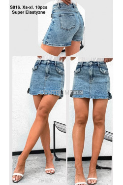 Spódnica -spodenki jeansowe damskie (XS-XL) S816