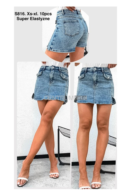 Spódnica -spodenki jeansowe damskie (XS-XL) 1