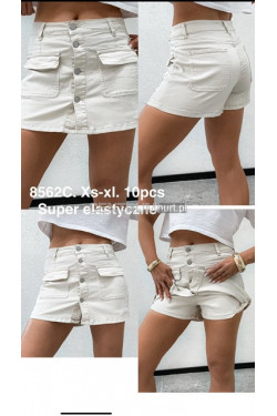 Spódnica -spodenki jeansowe damskie (XS-XL) 8562C