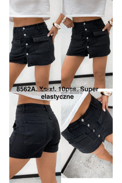 Spódnica -spodenki jeansowe damskie (XS-XL) 8562A