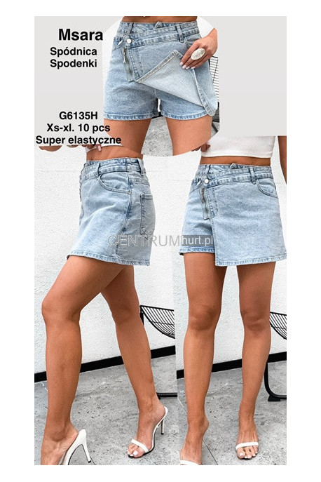 Spódnica -spodenki jeansowe damskie (XS-XL) 1