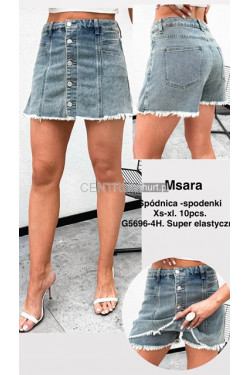 Spódnica -spodenki jeansowe damskie (XS-XL) G5696-4H