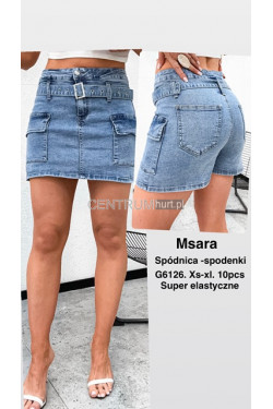 Spódnica -spodenki jeansowe damskie (XS-XL) G6126