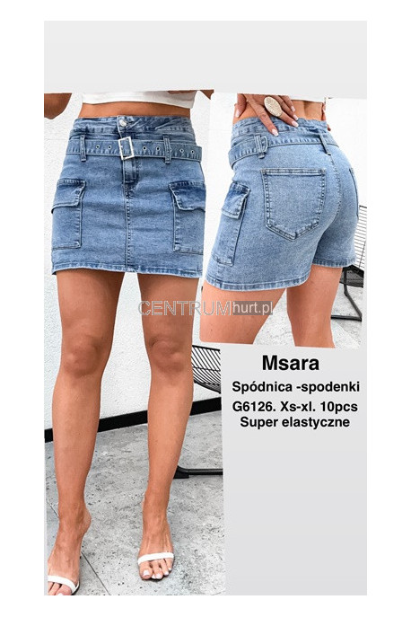 Spódnica -spodenki jeansowe damskie (XS-XL) 1