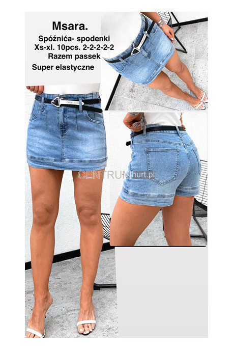 Spódnica -spodenki jeansowe damskie (XS-XL) 1