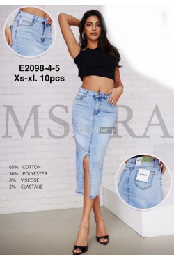 Spódnica jeansowa damska (XS-XL) E2098-4-5