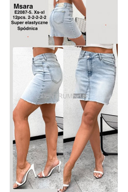 Spódnica jeansowa damska (XS-XL) E2087-5