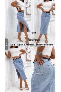 Spódnica jeansowa damska (XS-XL) 239