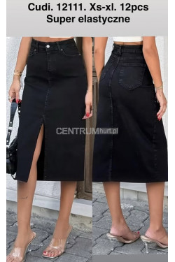 Spódnica jeansowa damska (XS-XL) 12111