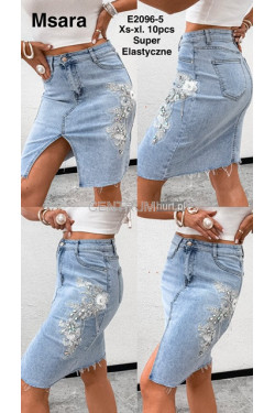 Spódnica jeansowa damska (XS-XL) E2096-5