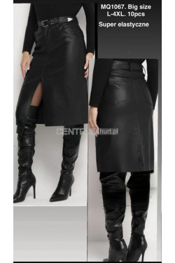 Spódnica skórzana damska (L-4XL) MQ1067