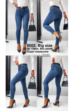 Jeansy damskie (32-38) 9502