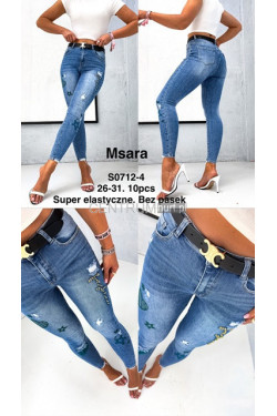 Jeansy damskie (26-31) S0712-4