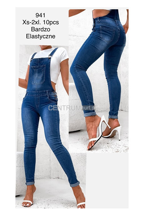 Ogrodniczki jeansowe damskie (XS-2XL) 2