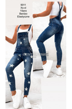 Ogrodniczki jeansowe damskie (XS-XL) 9011