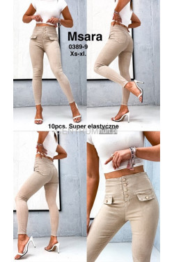 Jeansy damskie (XS-XL) 0389-9