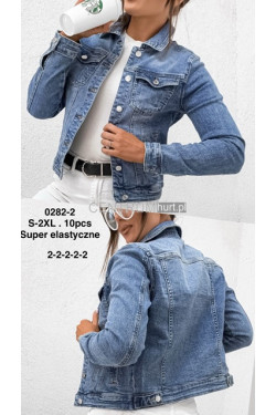 Kurtka jeansowa damska (S-2XL) 0282-2
