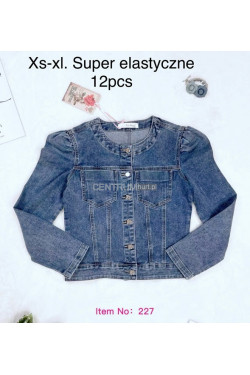 Kurtka jeansowa damska (XS-XL) 227
