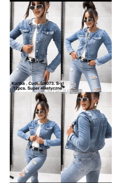 Kurtka jeansowa damska (S-XL) SM073