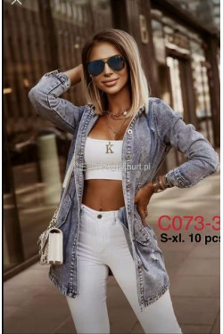 Kurtka jeansowa damska (S-XL) C073-3
