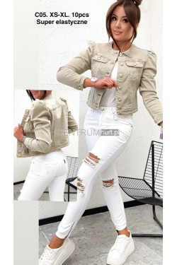 Kurtka jeansowa damska (XS-XL) C05