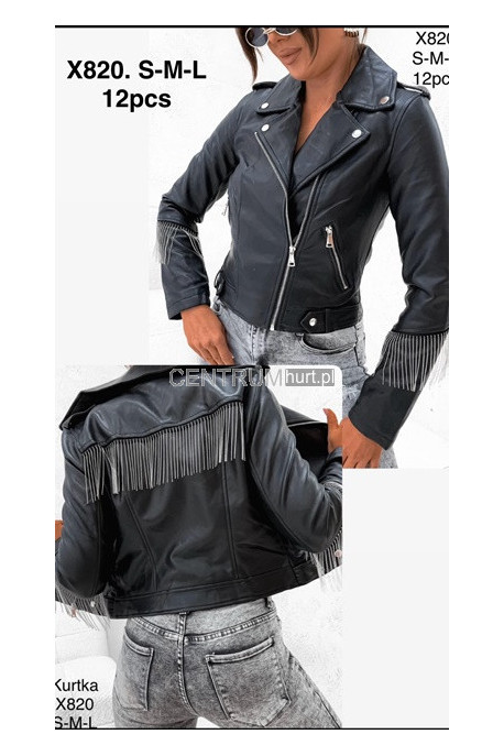 Kurtka skórzana damska (S-XL) 2