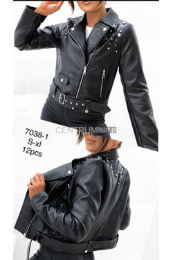 Kurtka skórzana damska (S-XL) 7038-1