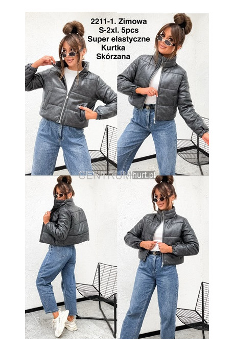 Kurtka skórzana damska (S-XL) 2