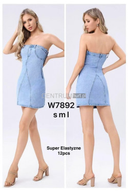 Sukienka jeansowa damska (S-L) W7892