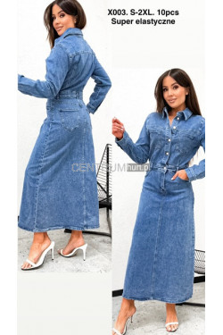 Sukienka jeansowa damska (S-2XL) X003